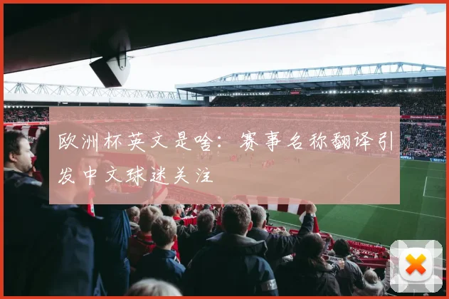 欧洲杯英文是啥：赛事名称翻译引发中文球迷关注